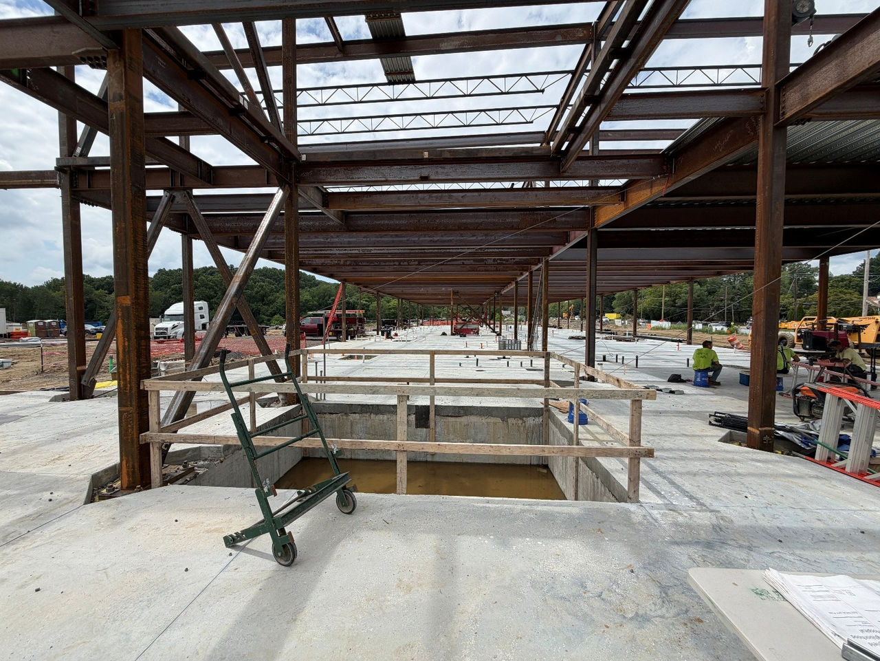 Construction work at the ChristianaCare Springfield Campus