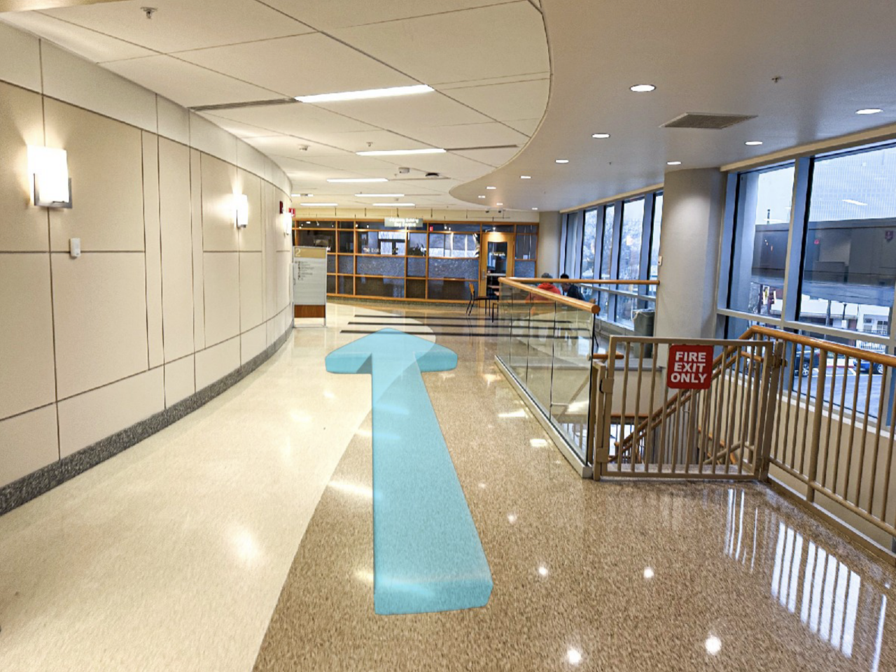 Step 8: After you’ve gone through security, continue walking straight.