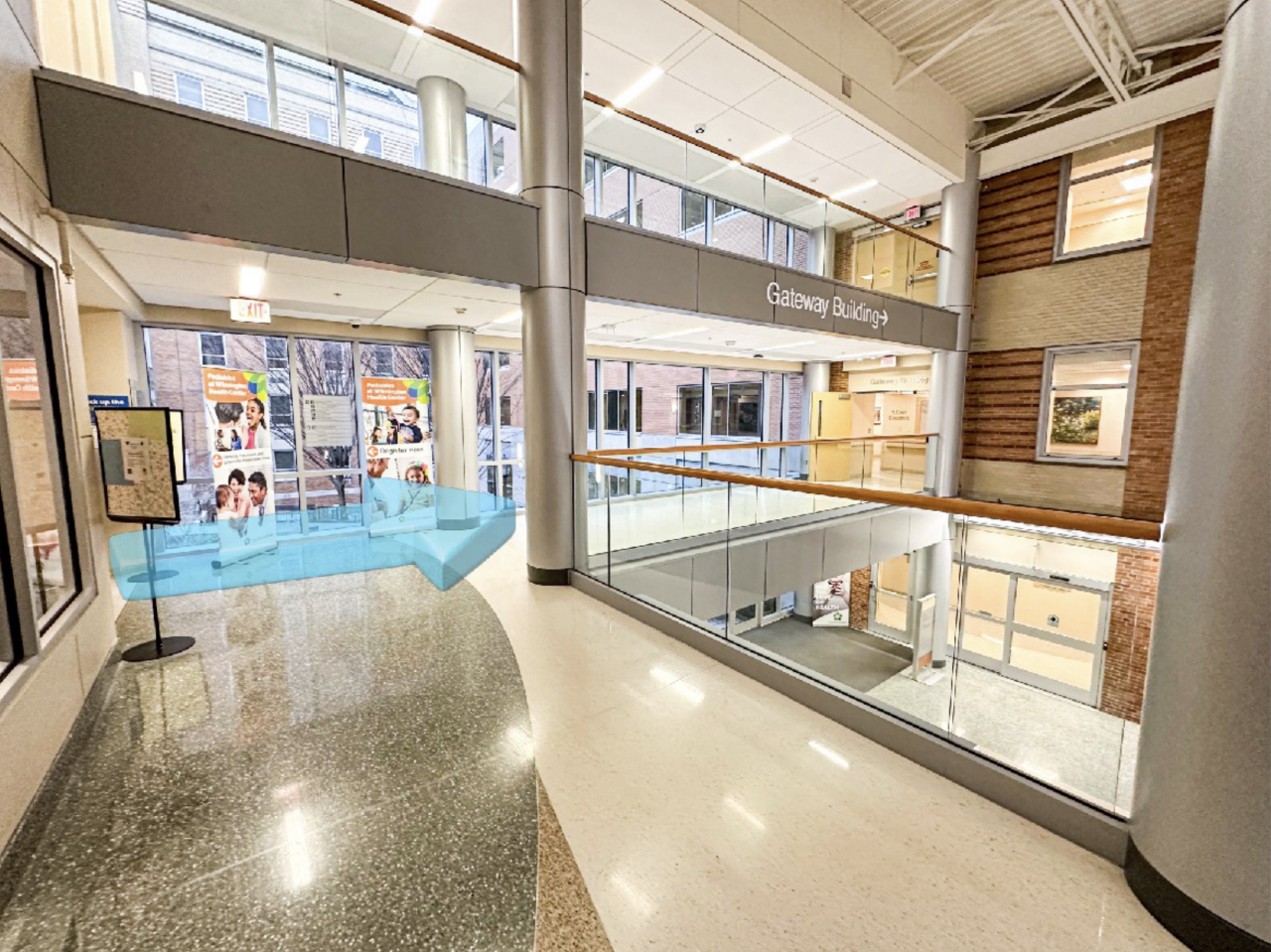 Step 12: At the end of the hallway, turn right.