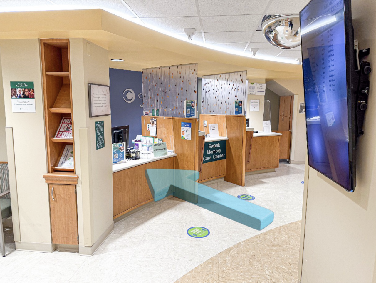 Step 18: Check-in at the first counter on the left.