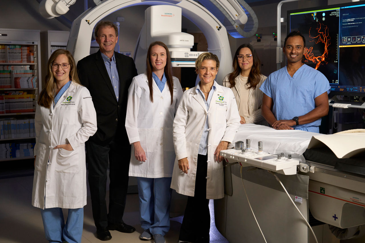 The neurointerventional surgery team at ChristianaCare