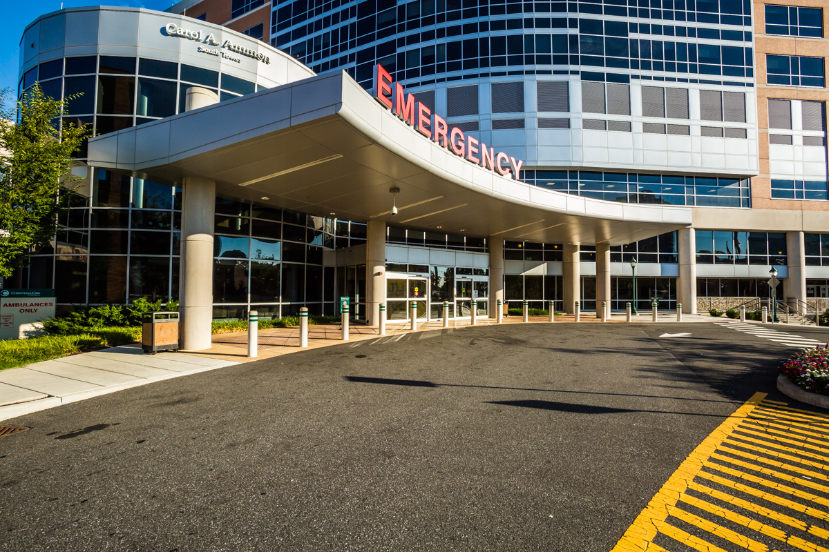 The Emergency entrance at Wilmington Hospital