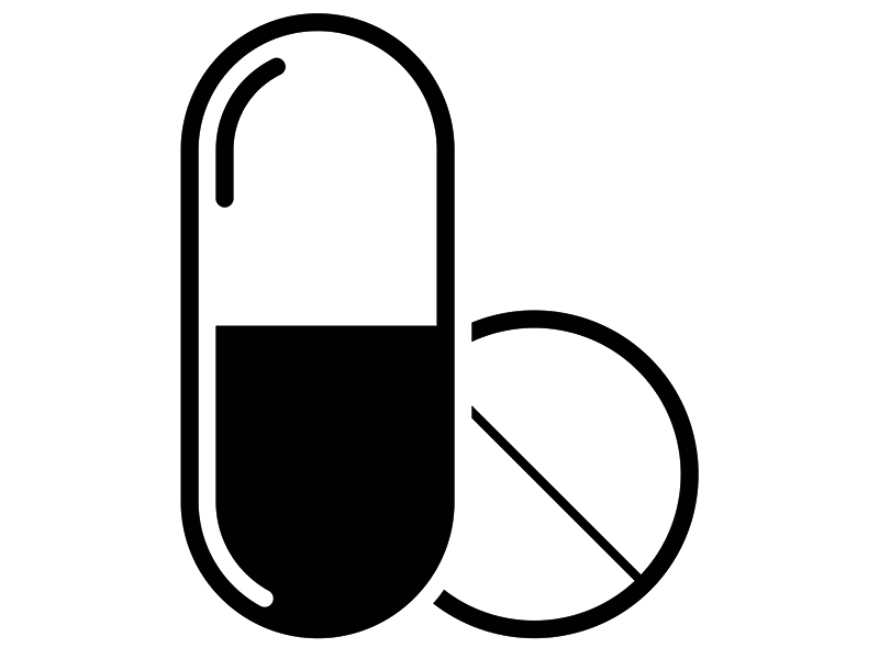 Icon of "Pills - Medical drugs" for your own design. Three icons with editable stroke included in the bundle: - One black icon on a white background. - One line icon with only a thin black outline in a line art style (you can adjust the stroke weight as you want). - One icon on a blank transparent background (for change background or texture). The layers are named to facilitate your customization. Vector Illustration (EPS file, well layered and grouped). Easy to edit, manipulate, resize or colorize. Vector and Jpeg file of different sizes.