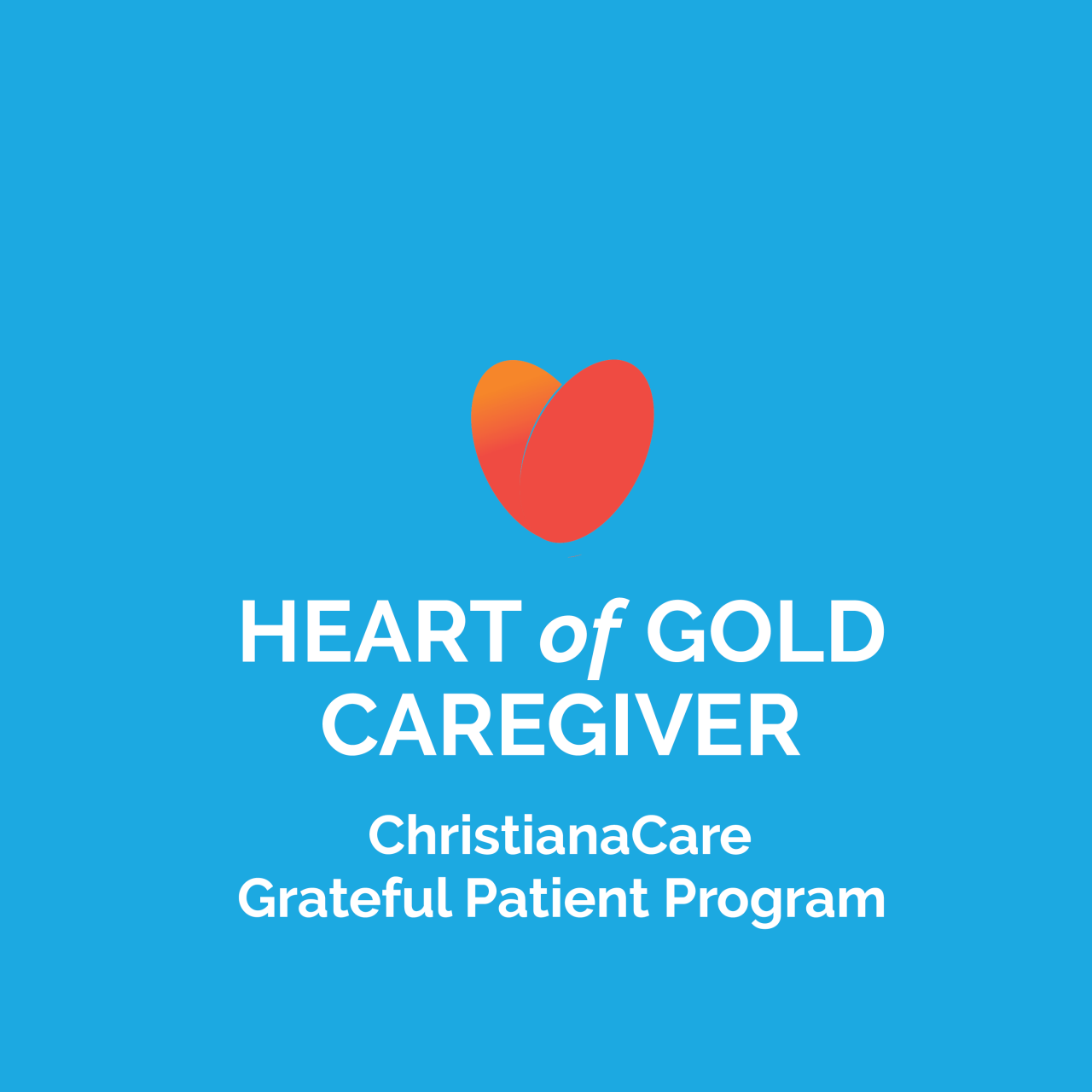 Logotipo de Patient Heart of Gold Caregiver, de pacientes agradecidos